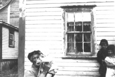 128: Tom Norman with his granddaughter Teresa Norman; at right Francis Kerrivan and  Noreen Doyle. (circa 1938) [courtesy of Della (Norman) O'Leary]  - Teresa daughter of Pete Norman &amp;amp; Marg Norman; Noreen daughter of Bill Doyle &amp;amp;  Mame Norman; Francis son of Joseph Kerrivan &amp;amp; Eliz Judge